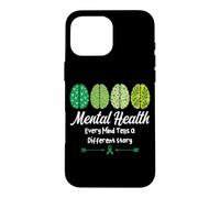 Carcasa para iPhone 16 Pro MAX Salud Mental Cada Mente Cuenta una Historia Diferente Positividad