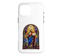 Carcasa para iPhone 16 Pro MAX San Pablo Apóstol Catedral gótica Mosaico Sagrado Icono Arte