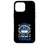 Carcasa para iPhone 16 Pro MAX Sangre Nicaraguense Corre por Mis Venas Orgullo Nicaragüense