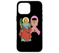 Carcasa para iPhone 16 Pro MAX Santa Agatha Cáncer de Mama Cinta Patrona Santa Enfermeras Católica