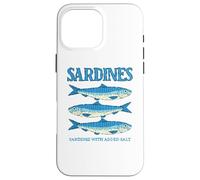 Carcasa para iPhone 16 Pro MAX Sardines Tinned Fish Retro Graphic for Men Women