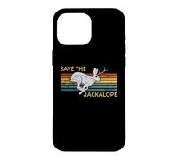 Carcasa para iPhone 16 Pro MAX Save The Jackalope - Vintage Rabbit - Camping Cryptozoology