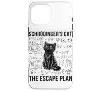 Carcasa para iPhone 16 Pro MAX Schrodinger Cat Escape Plan Mecánica cuántica Física