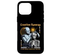 Carcasa para iPhone 16 Pro MAX Sci Fi Creative Synergy AI Humanos innovando Juntos