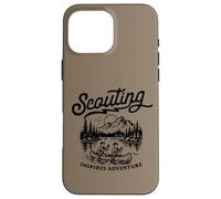 Carcasa para iPhone 16 Pro MAX Scouting Inspires Adventure Canoe Outdoors Retro Scouts