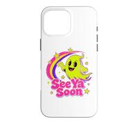 Carcasa para iPhone 16 Pro MAX See Ya Soon Moon Cute Spooky Halloween Stars Kawaii