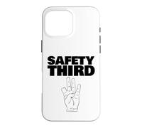 Carcasa para iPhone 16 Pro MAX Seguridad Tercer Dedo perdido Divertido Seguridad Tercero