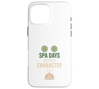 Carcasa para iPhone 16 Pro MAX Self Care Dad SPA Day Bienestar de los Hombres Humor Bienestar Relajado Bienestar