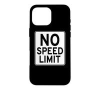 Carcasa para iPhone 16 Pro MAX Señal de Carretera sin límite de Velocidad
