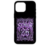 Carcasa para iPhone 16 Pro MAX Senior 2026 26 Cyber Goth Heavy Metal Streetwear Graduación