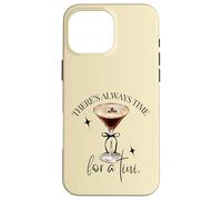 Carcasa para iPhone 16 Pro MAX Siempre Hay Tiempo para un Tini Espresso Martini Time Vintage