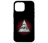 Carcasa para iPhone 16 Pro MAX Símbolo Secreto Illuminati de la pirámide mística del Ojo Que Todo lo ve