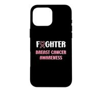 Carcasa para iPhone 16 Pro MAX Simple Woman Fighting Ribbon Fighter Breast Cancer Awarenes
