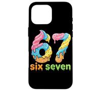 Carcasa para iPhone 16 Pro MAX Six Seven 67 Number Ice Cream Drip Meme 6 7 Kids Boys Girls