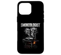Carcasa para iPhone 16 Pro MAX Smokeologist Funny BBQ Smoker Pitmaster Grill Master Humor