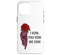 Carcasa para iPhone 16 Pro MAX Smutty Book Merch I Vow You Vow We Vow Sign Dark Romance