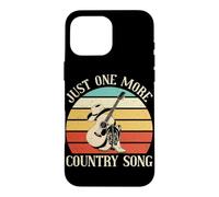 Carcasa para iPhone 16 Pro MAX Solo una canción Country más Amante de la música Country Occidental