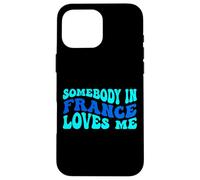 Carcasa para iPhone 16 Pro MAX Somebody in France Loves Me Modern Boho Vibe