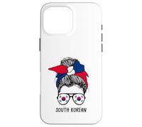 Carcasa para iPhone 16 Pro MAX South Korean Girl South Korean Heritage South Korea Flag