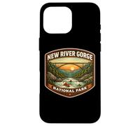 Carcasa para iPhone 16 Pro MAX Souvenir del Parque Nacional New River Gorge Visitante de Virginia Occidental