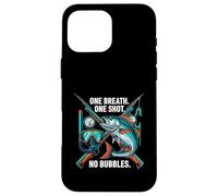 Carcasa para iPhone 16 Pro MAX Spearfishing One Breath One Shot No Bubbles Diver