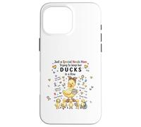 Carcasa para iPhone 16 Pro MAX Special Needs Mom Autism Caregivers Cute Mama Duck