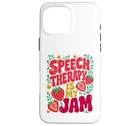 Carcasa para iPhone 16 Pro MAX Speech Therapy is My Jam Boho Floral | SLP Speech Therapist