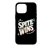 Carcasa para iPhone 16 Pro MAX Spite Wins Be The Problem Funny Sarcastic Retro Cita Humor