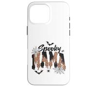 Carcasa para iPhone 16 Pro MAX Spooky Mama Leopard Print Ghost Halloween Design