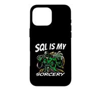 Carcasa para iPhone 16 Pro MAX SQL Developer Sorcery Funny Database Admin Programmer