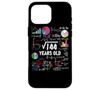 Carcasa para iPhone 16 Pro MAX Square Root of 144 12th Birthday 12 Year Old Math Nerd