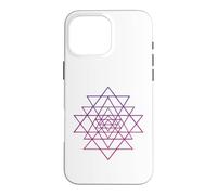 Carcasa para iPhone 16 Pro MAX Sri Yantra Tantra Hindú Flor de la Vida
