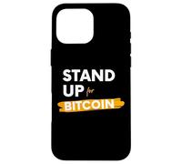 Carcasa para iPhone 16 Pro MAX Stand Up For Bitcoin Cryptocurrency Is Freedom BTC Crypto