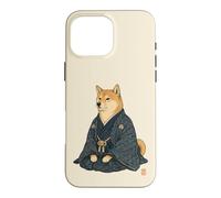 Carcasa para iPhone 16 Pro MAX Statuesque Shiba Inu Kimono Ukiyo E Arte Japonés