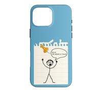 Carcasa para iPhone 16 Pro MAX Stick Figure Under A Tack Funny Stick Hombre Oficina Regalo