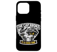 Carcasa para iPhone 16 Pro MAX Storm Chasing The Cap Broke Termodinámica Tiempo de persecución