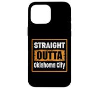 Carcasa para iPhone 16 Pro MAX Straight Outta Oklahoma City, Oklahoma, EE. UU., Retro Envejecido
