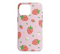 Carcasa para iPhone 16 Pro MAX Strawberry Floral Garden Cottagecore Aesthetic