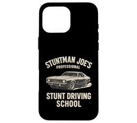 Carcasa para iPhone 16 Pro MAX Stuntman Joe's Professional Stunt Driving School Test Pass