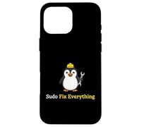 Carcasa para iPhone 16 Pro MAX Sudo Fix Everything Linux Administrador Programador del Sistema