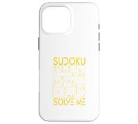 Carcasa para iPhone 16 Pro MAX Sudoku Solve Me Puzzle Lógica Pensamiento Rompecabezas