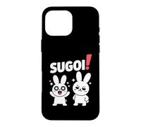 Carcasa para iPhone 16 Pro MAX Sugoi! Funny Chibi Anime Bunny Kawaii Manga Comedia