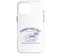 Carcasa para iPhone 16 Pro MAX Summer Vibes Only Surf Sun Cove Beach Vacaciones