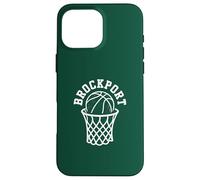 Carcasa para iPhone 16 Pro MAX SUNY Brockport Golden Eagles Retro Basketball Net 80's