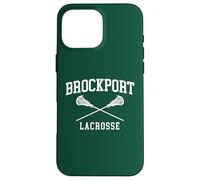 Carcasa para iPhone 16 Pro MAX SUNY Brockport Golden Eagles Retro Lacrosse