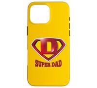 Carcasa para iPhone 16 Pro MAX Super Dad Shield tee Shirt, Happy Father's Day, Best Father
