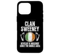 Carcasa para iPhone 16 Pro MAX Sweeney Apellido Irlandés Apellido Heráldico Celta Clan
