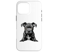Carcasa para iPhone 16 Pro MAX Sweet Pit Puppy Perro papá mamá Amante de los Animales Pittie Pitty Bull