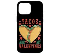 Carcasa para iPhone 16 Pro MAX Tacos Are My Valentine Funny Valentine’s Day Foodie