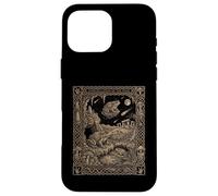 Carcasa para iPhone 16 Pro MAX Tarjeta de Tarot Constelación Sapo Oculto Gótico